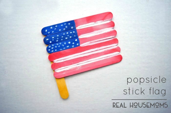 Popsicle Stick Flag ⋆ Real Housemoms